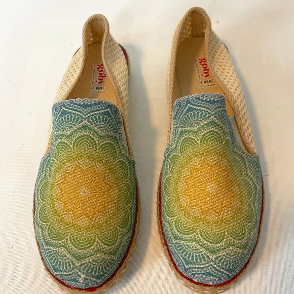 Golby Woven Slipons Sunburst tops Size 42 - Picture 1 of 7
